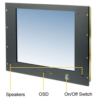 industrial rackmount LCD TV monitor RM-SX17T front view