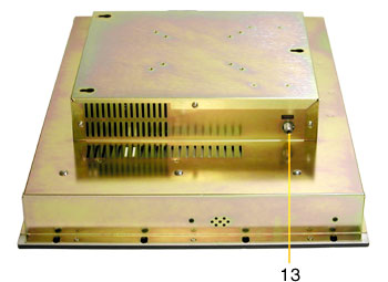 industrial rackmount LCD TV monitor RM-SX17T back view