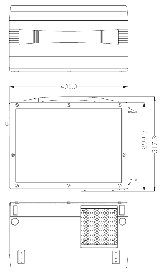 high resolution industrial LCD monitor keyboard drawer