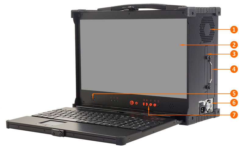 MPC-1700 ruggedized portable computer uses COTS PC components
