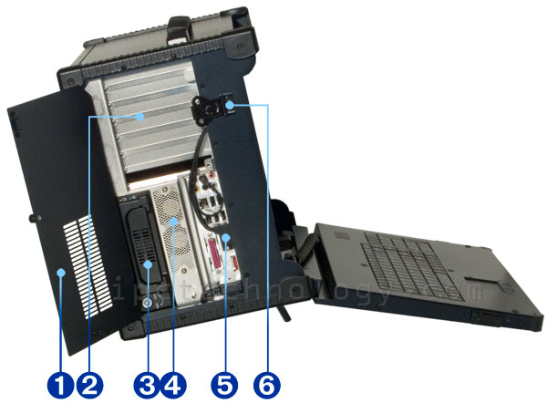 rugged lunchbox portable workstation MPC-3900 with dual processor, 20 inch UXGA LCD screen