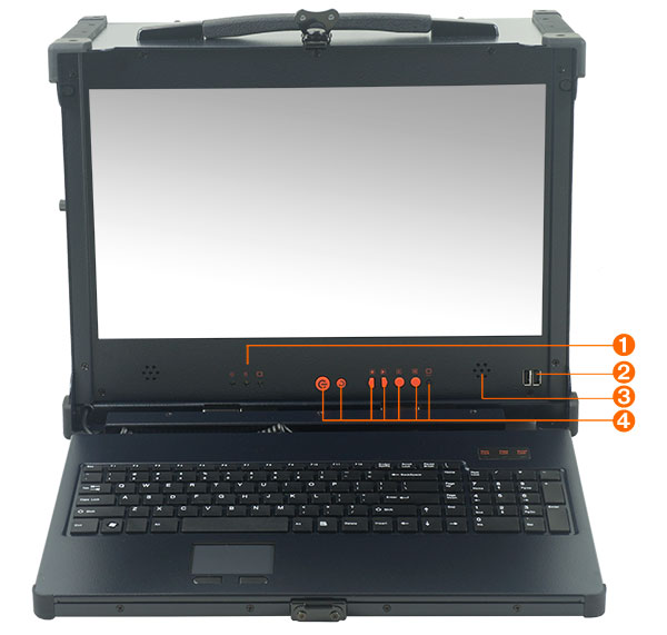 Ruggedized portable computer MPC-1700 has a 17.3 inch high definition LCD