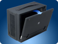 rugged lunch box style portable computer MPC-9000 series is self-contain, full function PC