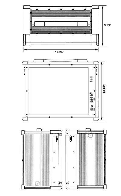 high resolution industrial LCD monitor keyboard drawer