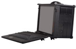 rugged lunch box style transportable PC workstation MPC-9000 series right side view