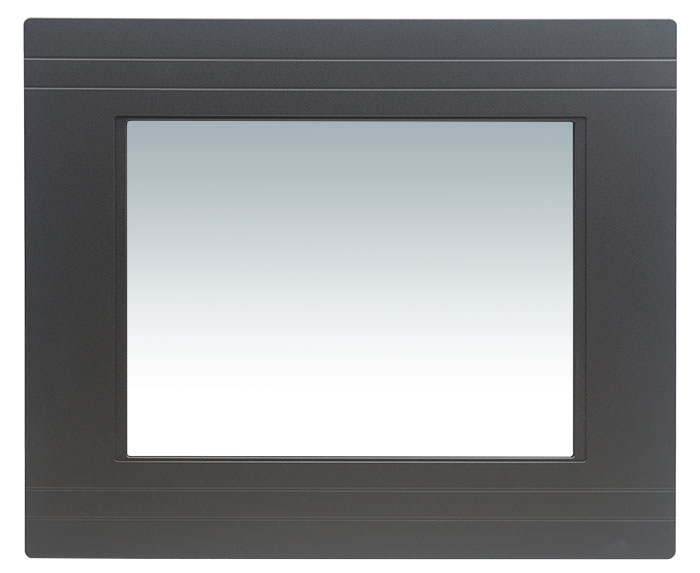 Industrial HMI system PPC-120 is IP-65 rated. Touch screen PC supports two PCI expansion slots. Panel computer for control interface, factory and machine automation, human machine interface.