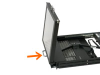 industrial LCD monitor keyboard pull-out drawer with mouse