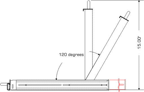 DKM 15 series industrial LCD monitor keyboard pull-out drawer mechanical drawings side view