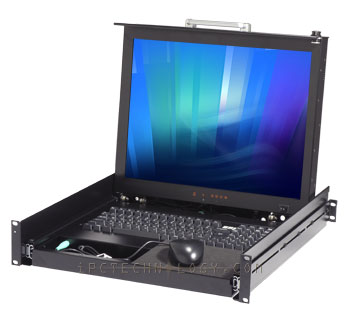  19 inch industrial LCD monitor keyboard pull-out drawer with mouse DKM-SX19M