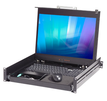  19 inch industrial LCD monitor keyboard pull-out drawer with mouse DKM-SX19M