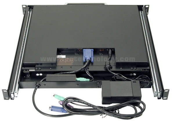 industrial LCD monitor keyboard pull-out drawer