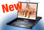 lcd monitor keyboard drawer with 19 inch LCD and 8-port KVM switch rack console SMK-580S19