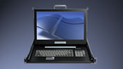 widescreen LCD rack console